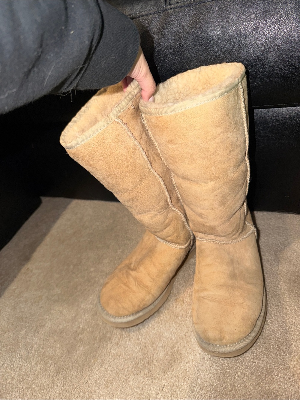 UGG Boots Tall size 7W WORN